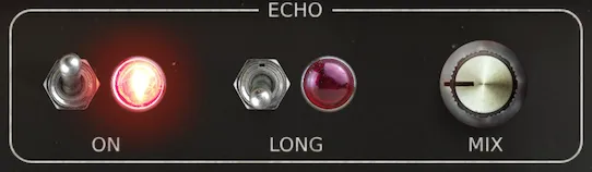 Controls for the tape echo impulse response