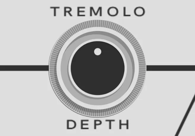 Controls for the tremolo depth