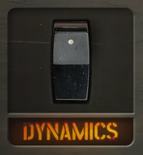 Button controls for the dynamics settings