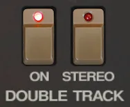 Button controls for the "double track" effect