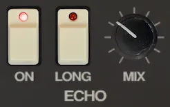 Controls for the tape echo impulse response