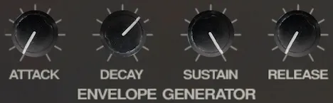Envelope controls for the "Single Drawbar" preset