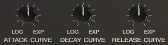 Controls for envelope curves