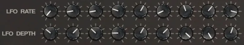 LFO controls for the "All Drawbars" preset